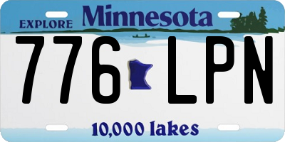 MN license plate 776LPN