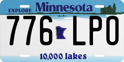 MN license plate 776LPO