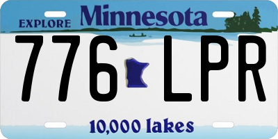 MN license plate 776LPR