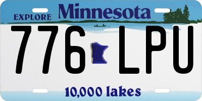 MN license plate 776LPU