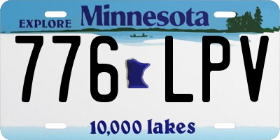 MN license plate 776LPV