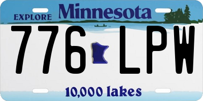 MN license plate 776LPW