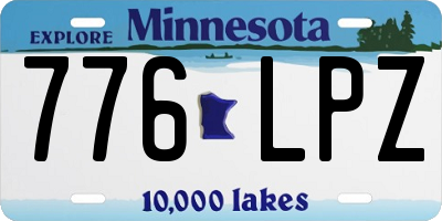 MN license plate 776LPZ