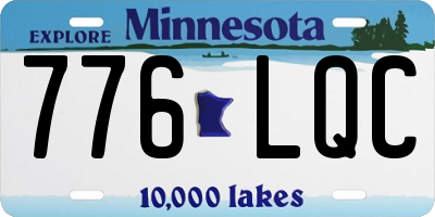 MN license plate 776LQC