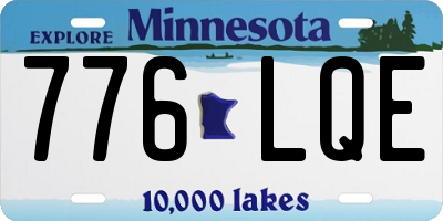 MN license plate 776LQE