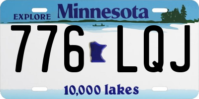 MN license plate 776LQJ