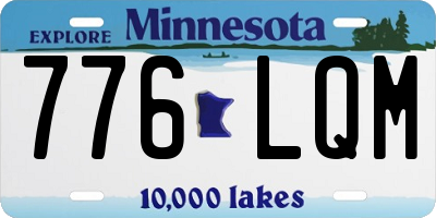 MN license plate 776LQM
