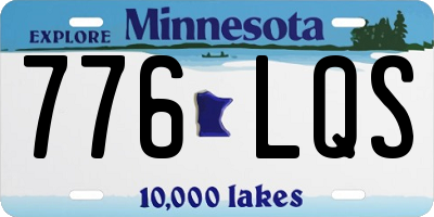 MN license plate 776LQS