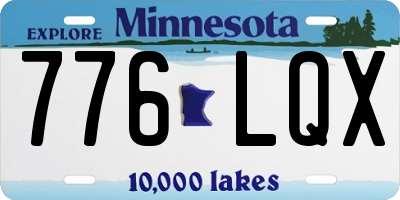MN license plate 776LQX