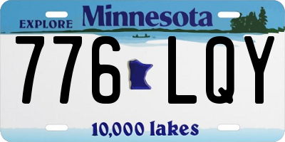 MN license plate 776LQY