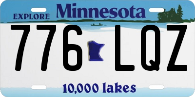 MN license plate 776LQZ
