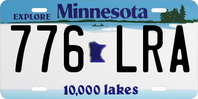 MN license plate 776LRA