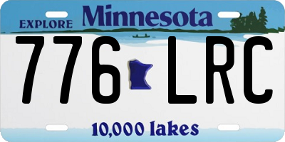 MN license plate 776LRC