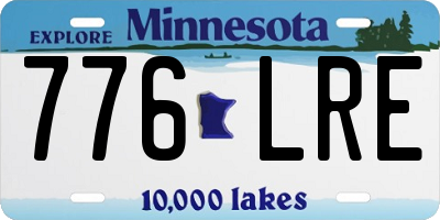 MN license plate 776LRE