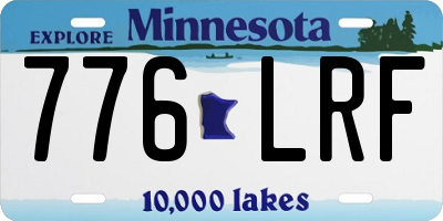 MN license plate 776LRF