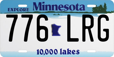 MN license plate 776LRG
