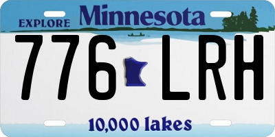 MN license plate 776LRH