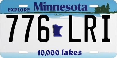 MN license plate 776LRI