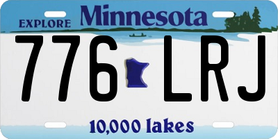 MN license plate 776LRJ