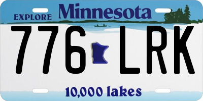MN license plate 776LRK