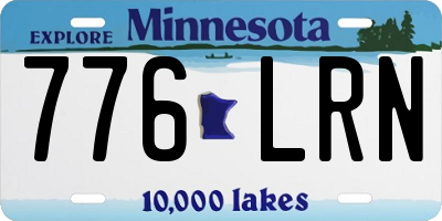 MN license plate 776LRN