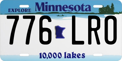 MN license plate 776LRO