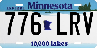 MN license plate 776LRV