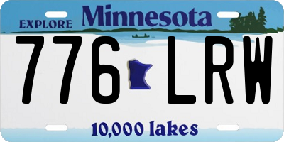 MN license plate 776LRW