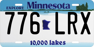MN license plate 776LRX