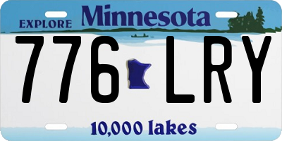 MN license plate 776LRY