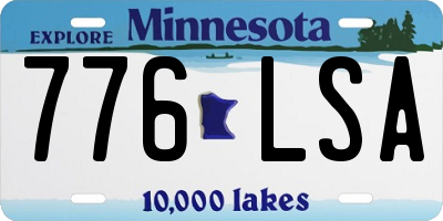 MN license plate 776LSA