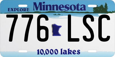 MN license plate 776LSC