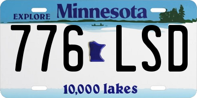 MN license plate 776LSD