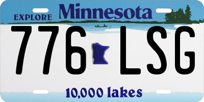 MN license plate 776LSG