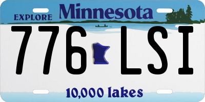 MN license plate 776LSI