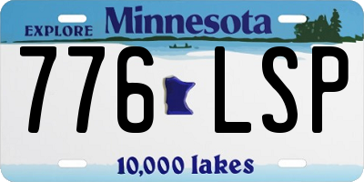 MN license plate 776LSP