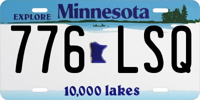 MN license plate 776LSQ