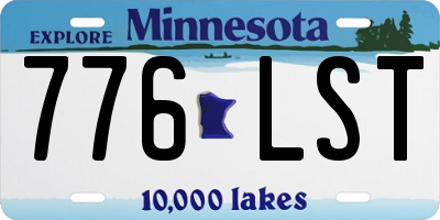 MN license plate 776LST