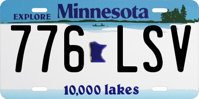 MN license plate 776LSV
