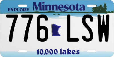 MN license plate 776LSW