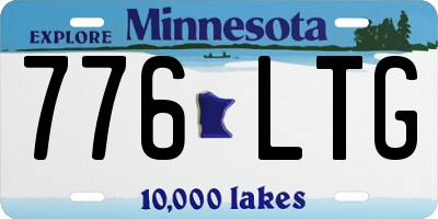 MN license plate 776LTG