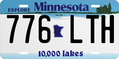 MN license plate 776LTH