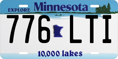 MN license plate 776LTI