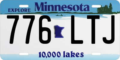 MN license plate 776LTJ