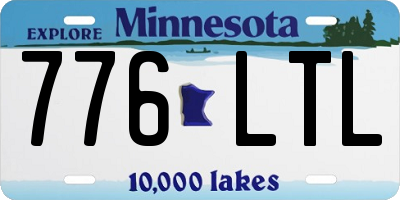 MN license plate 776LTL