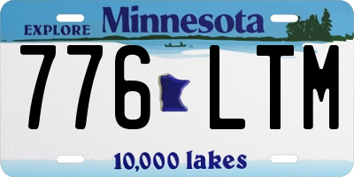 MN license plate 776LTM
