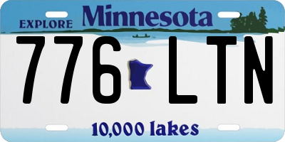 MN license plate 776LTN