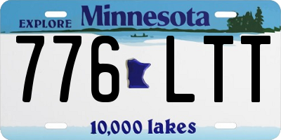 MN license plate 776LTT