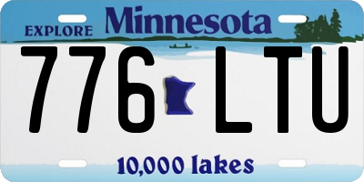 MN license plate 776LTU
