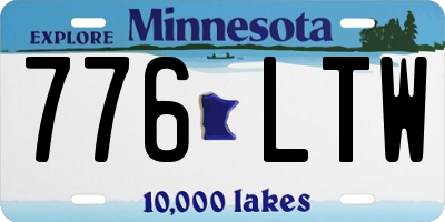 MN license plate 776LTW